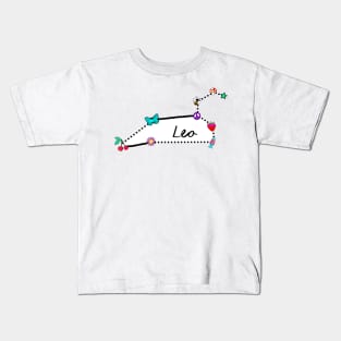 Trippy Leo Constellation Kids T-Shirt